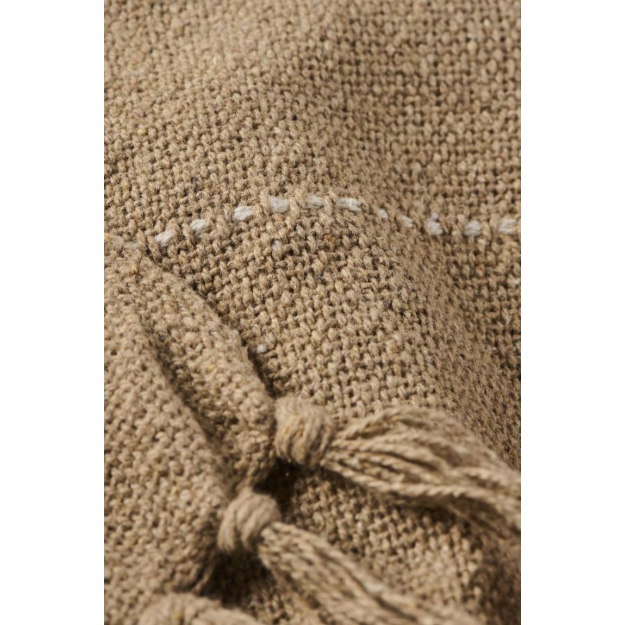 Ib Laursen Bett�berwurf 180x220 cm, Braun/Creme