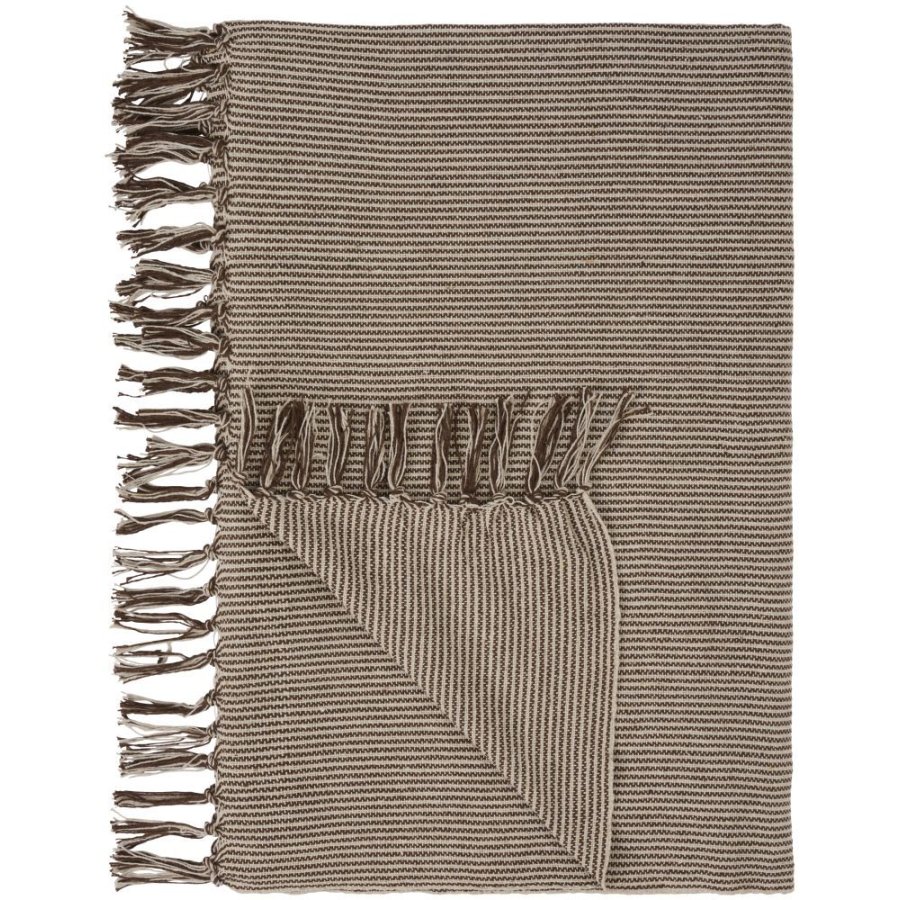 Ib Laursen Decke 130x160 cm, Sahne/Mokka