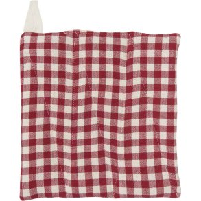 Ib Laursen Grydelap 20x21,5 cm, R�d/Natur