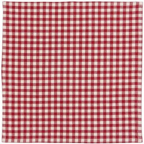 Ib Laursen Asta Stofserviet 40x40 cm, Rd/Natur