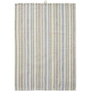 Ib Laursen Celine Theedoek 50x70 cm, Wit/Blauw/Beige