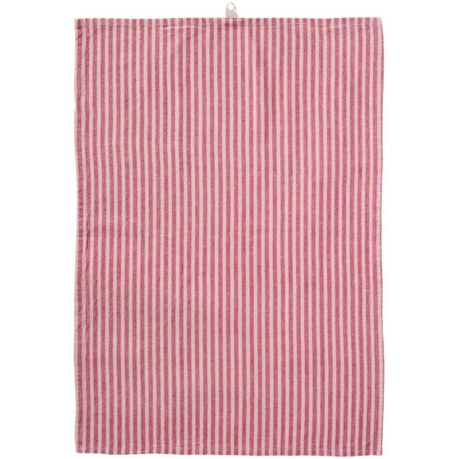 Ib Laursen Linea Geschirrtuch, Rosa/Himbeere