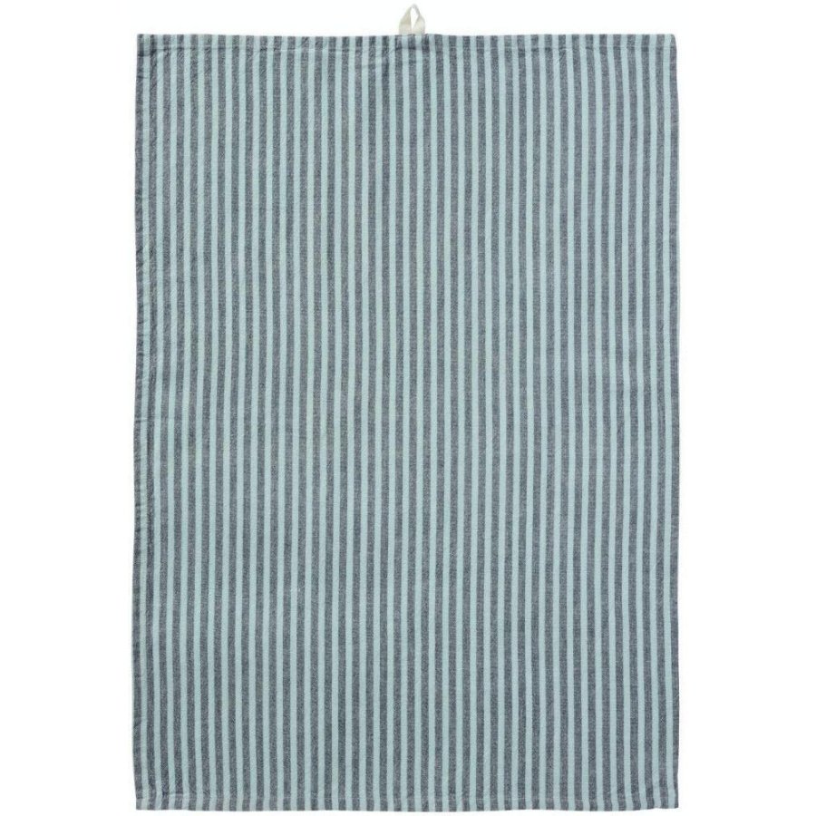 Ib Laursen Linea Geschirrtuch, Grau/T�rkis