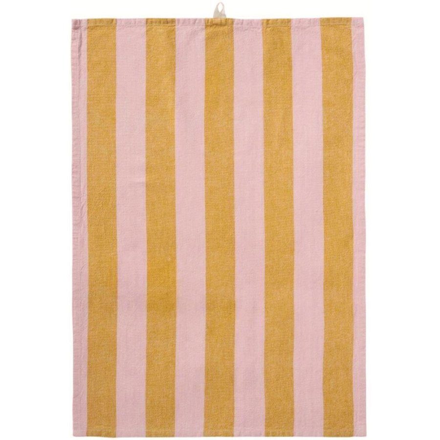 Ib Laursen Linus Geschirrtuch, Senfgelb/Rosa