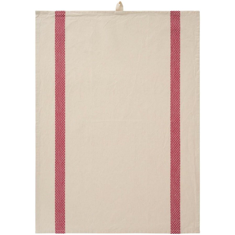 Ib Laursen Chloe Viskestykke 50x70 cm, Beige/R�d