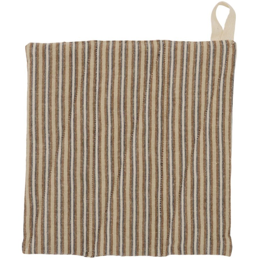 Ib Laursen Grydelap 20x21,5 cm, Brun/Bl�/Hvid