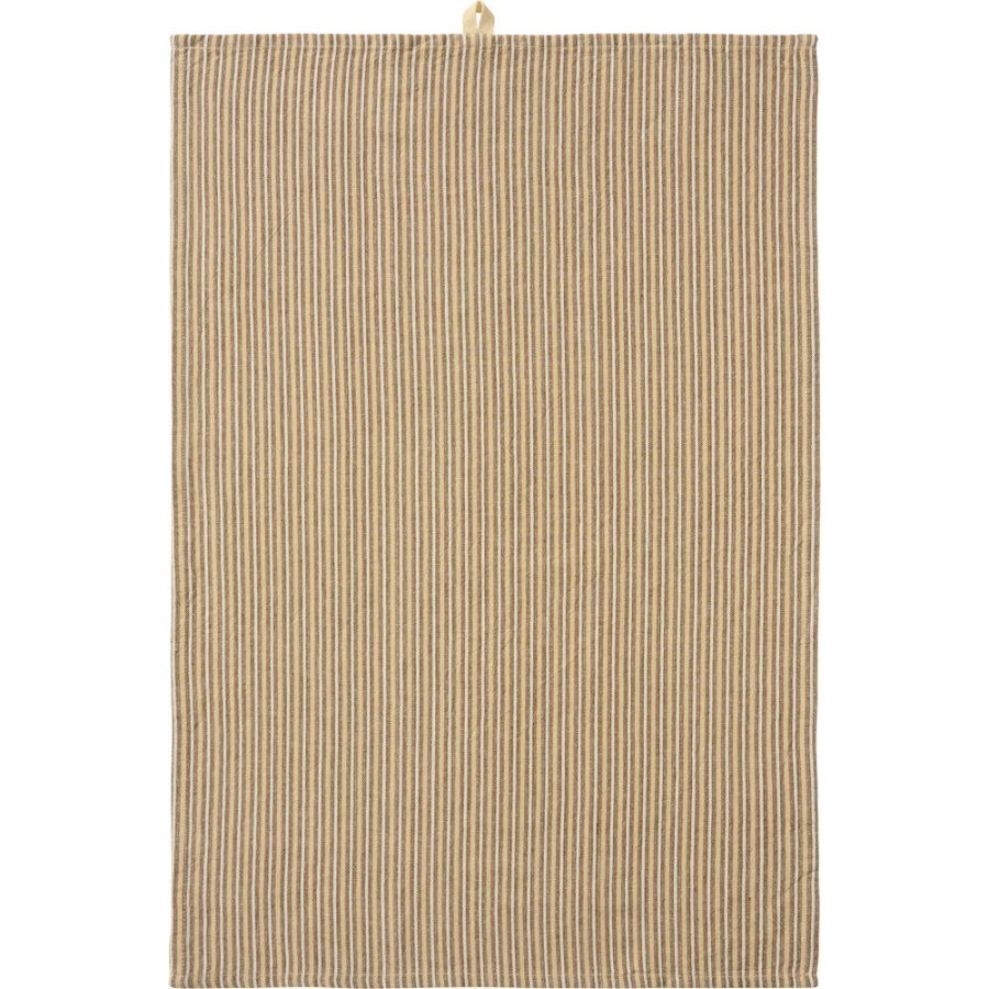 Ib Laursen Viskestykke 50x70 cm, Brun/Bl�/Hvid