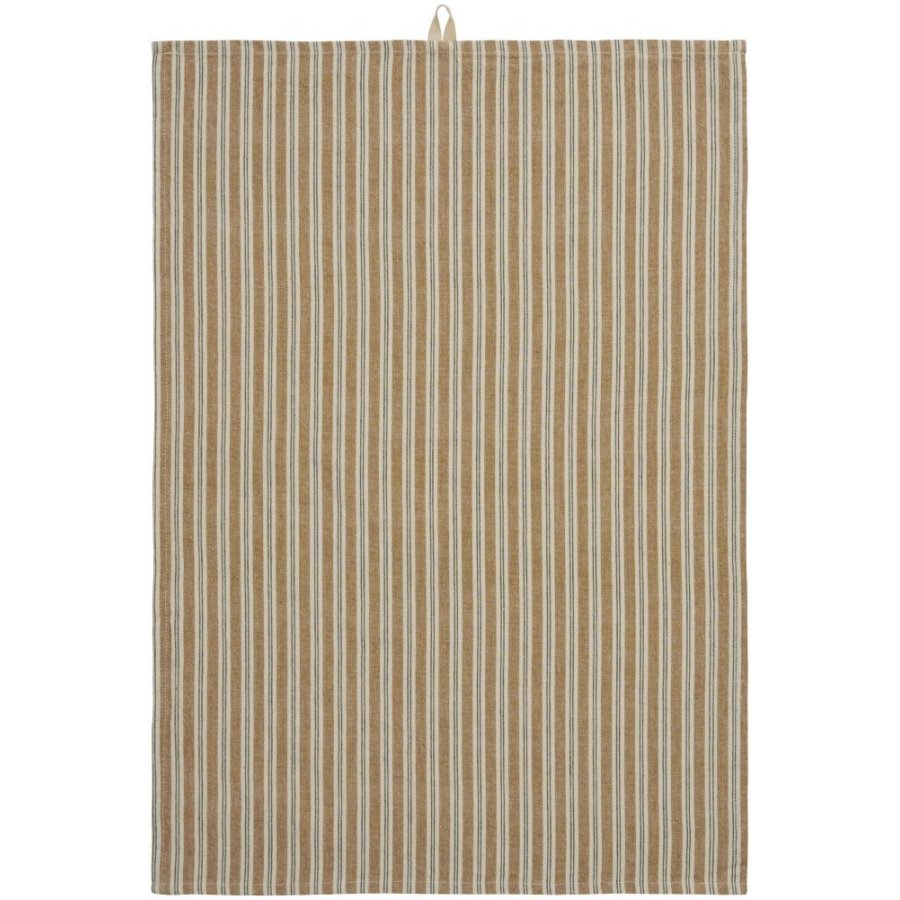 Ib Laursen Viskestykke 50x70 cm, Gr�n/Mustard