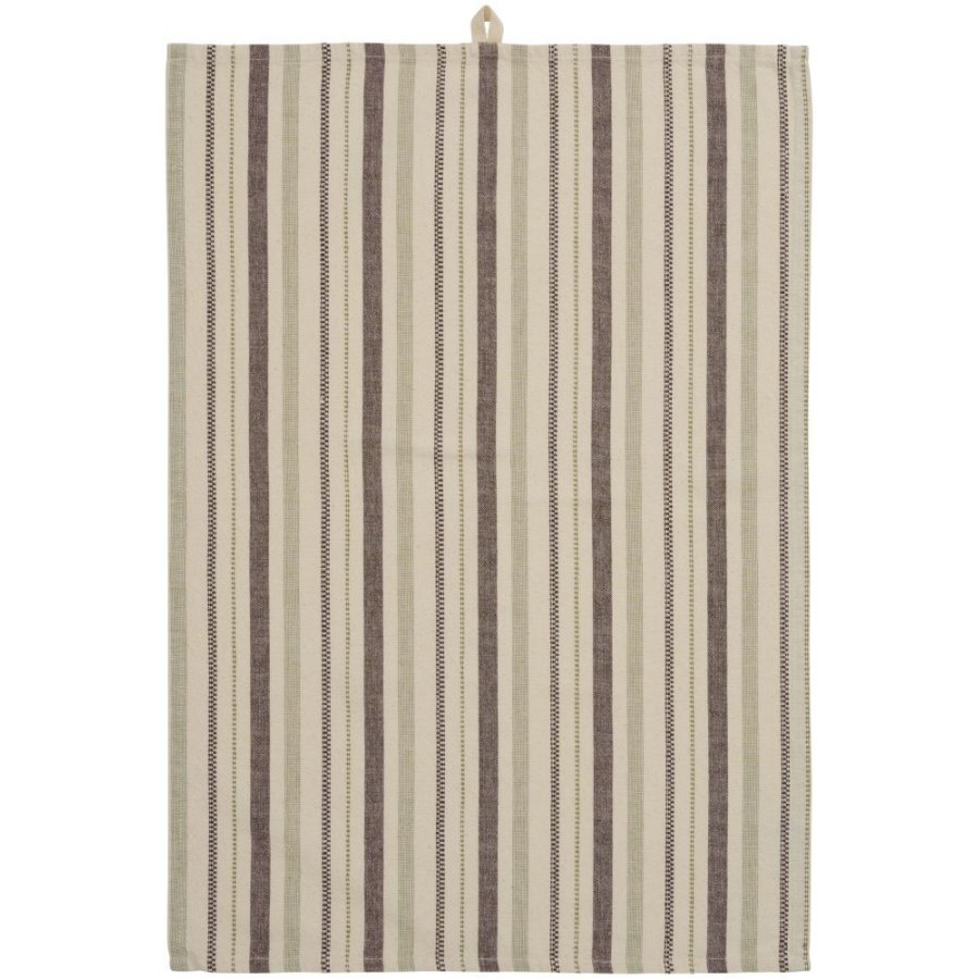 Ib Laursen Viskestykke 50x70 cm, Brun/Gr�n