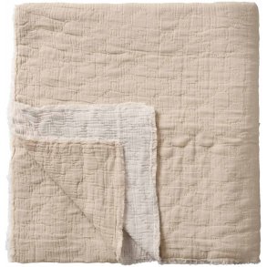 Ib Laursen Bedsprei 240x240 cm, Natuurlijk/Gebroken Wit