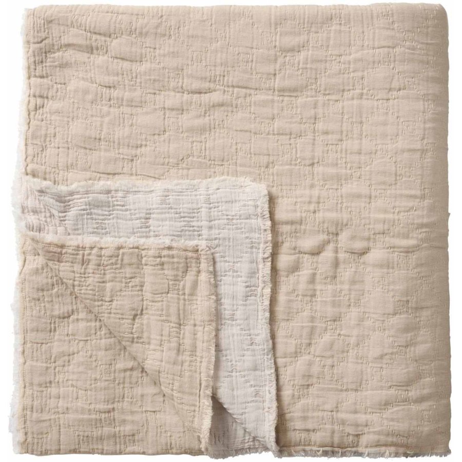 Ib Laursen Bettberwurf 240x240 cm, Natur/Off-White