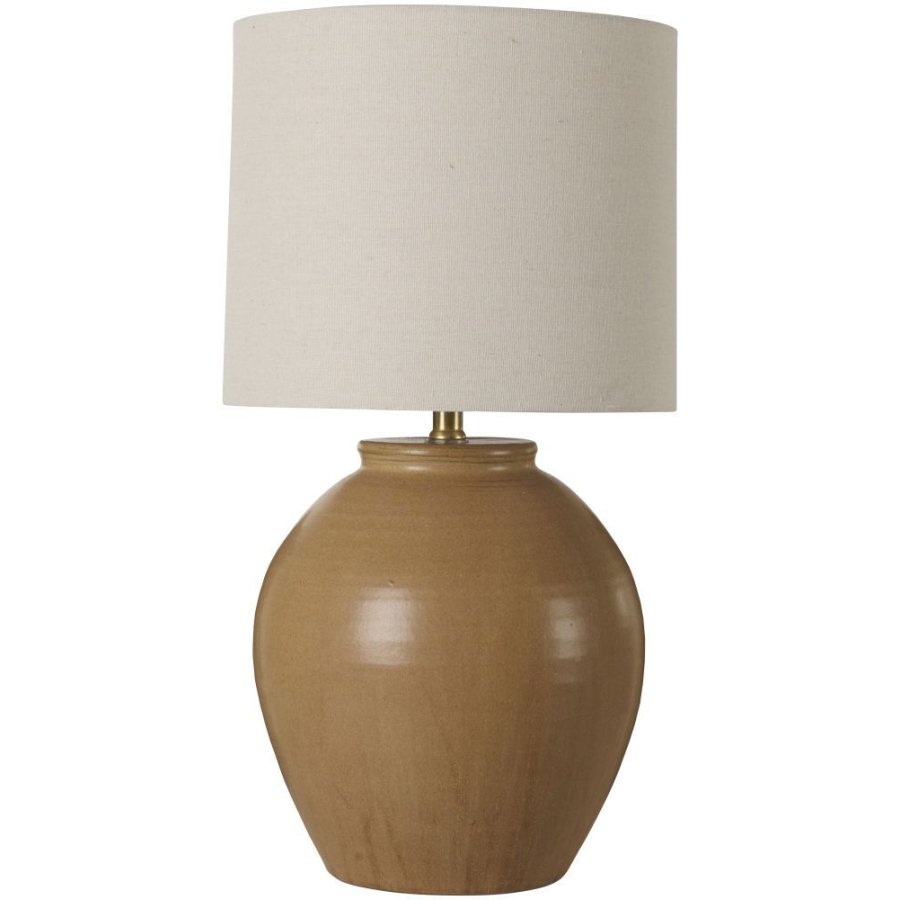 Ib Laursen Aura Tischlampe H55,5 cm, Leinsamen/Senf