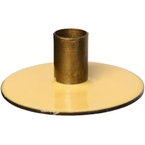 Ib Laursen Kerzenhalter H2,5 cm, Bronze/Gelb