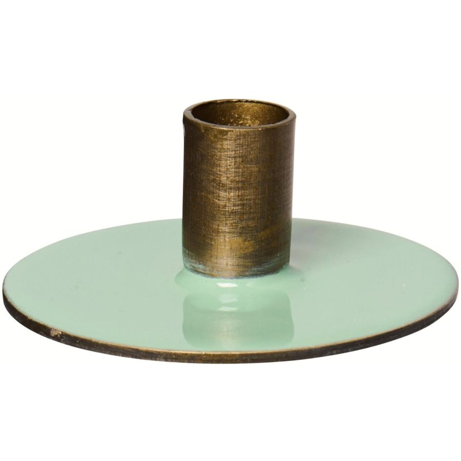 Ib Laursen Kerzenhalter H2,5 cm, Bronze/Gr&uuml;n