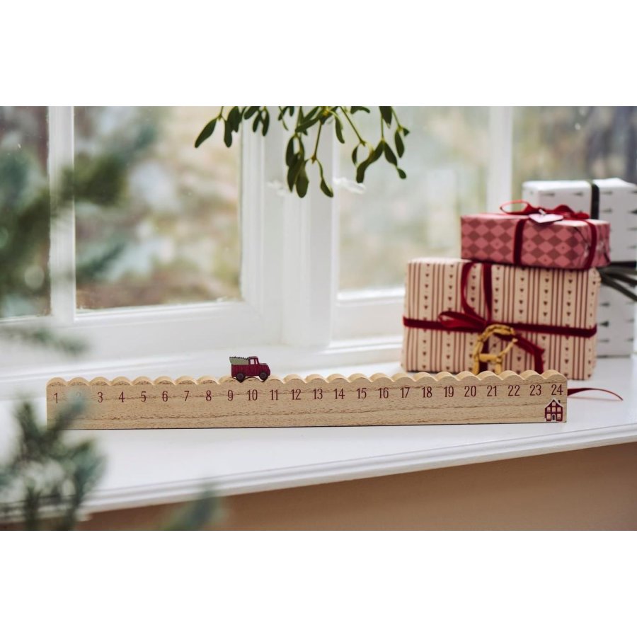 Ib Laursen Adventskalender 50 cm, Lkw Mit Weihnachtsbaum