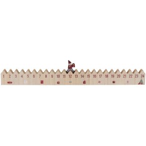 Ib Laursen Adventskalender 50 cm, Weihnachtsmann Mit Weihnachtsgeschenk