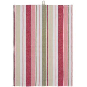 Ib Laursen Viskestykke 3 stk. 50x70 cm, R�d/Lyser�d/Gr�n/Hvid