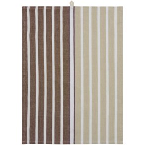 Ib Laursen Viskestykke 3 stk. 50x70 cm, Brun/Sand/Hvid/Lilla
