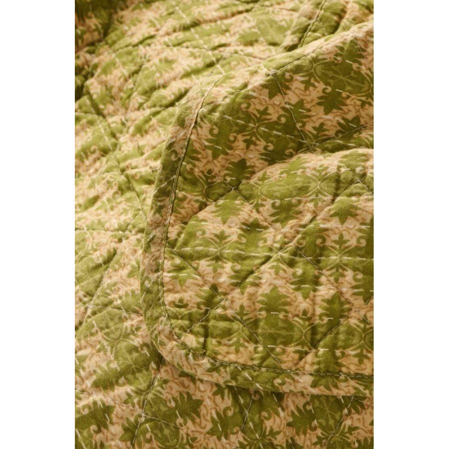 Ib Laursen Steppdecke 130x180 cm, Gelb/Gr�n