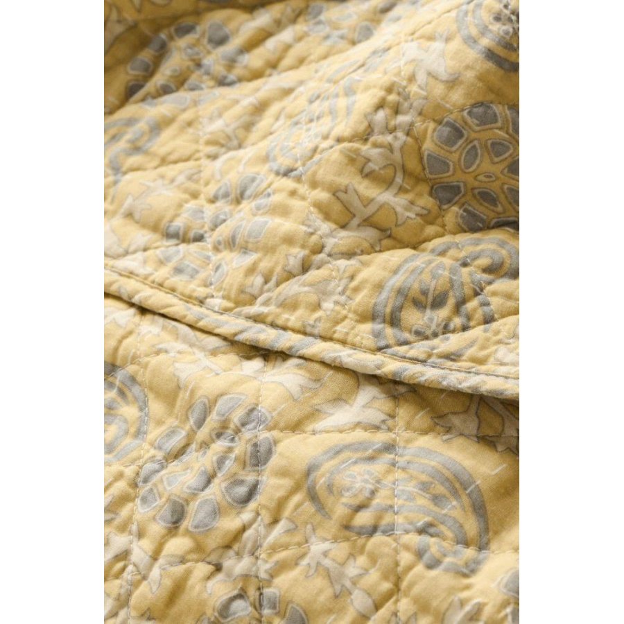 Ib Laursen Steppdecke 130x180 cm, Off-White/Grau