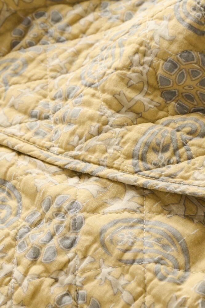 Ib Laursen Steppdecke 130x180 cm, Off-White/Grau