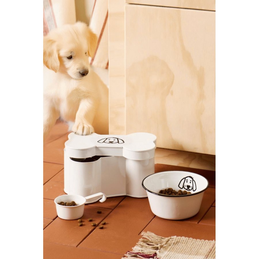 Ib Laursen Dose mit Messbecher 15x24 cm, Wei