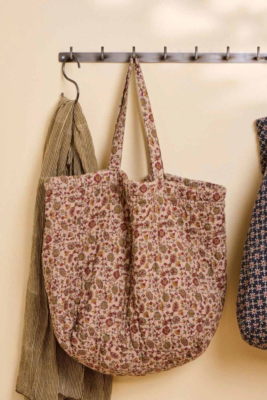 Ib Laursen Gesteppt Tasche 45x25 cm, Braun