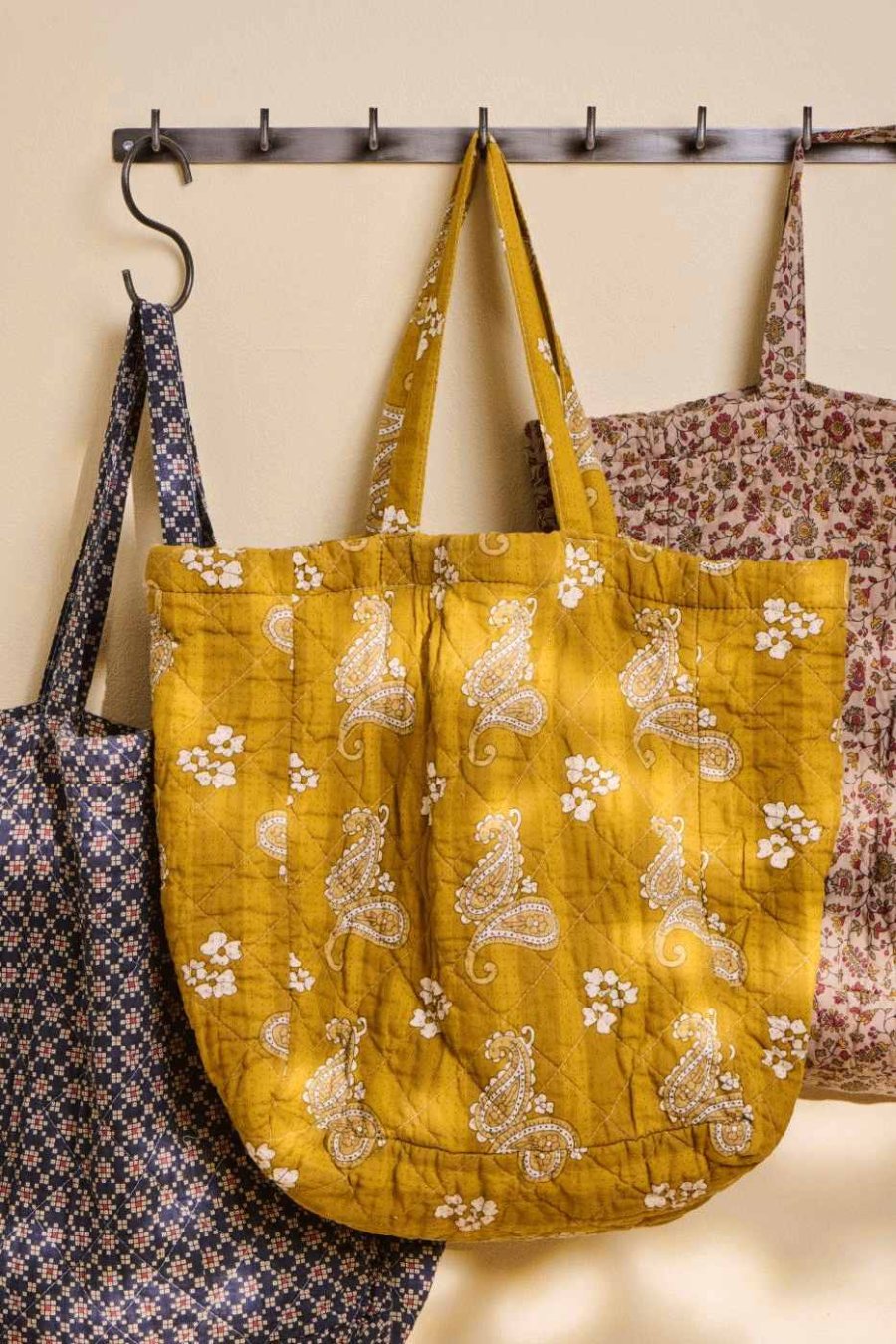 Ib Laursen Gesteppt Tasche 45x25 cm, Braun