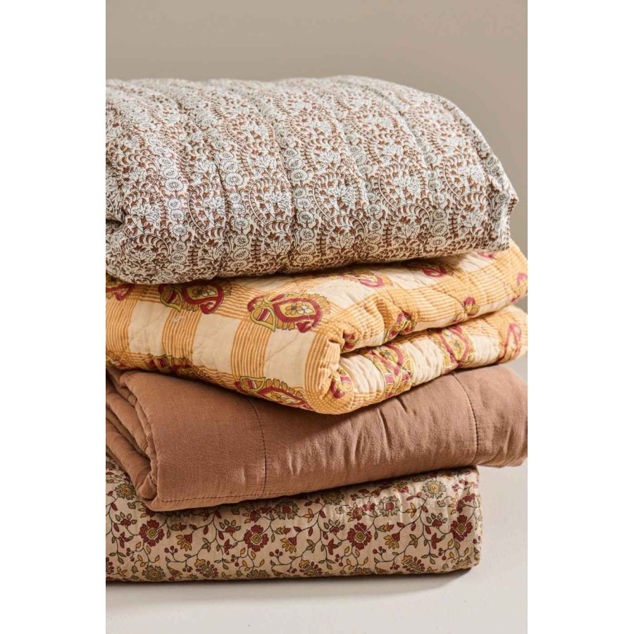 Ib Laursen Steppdecke 130x180 cm, Braun