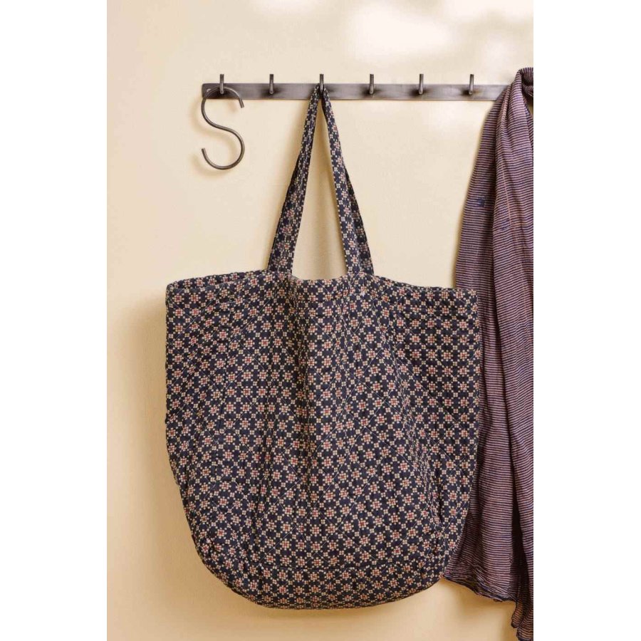 Ib Laursen Gesteppt Tasche 45x40 cm, Dunkelblau