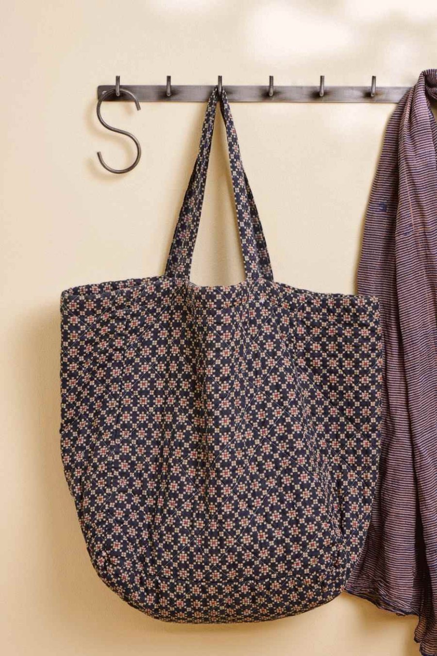 Ib Laursen Gesteppt Tasche 45x40 cm, Dunkelblau