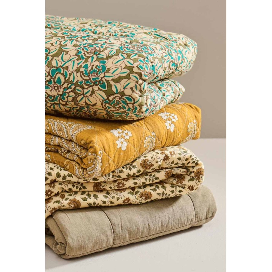 Ib Laursen Steppdecke 130x180 cm, Mustard