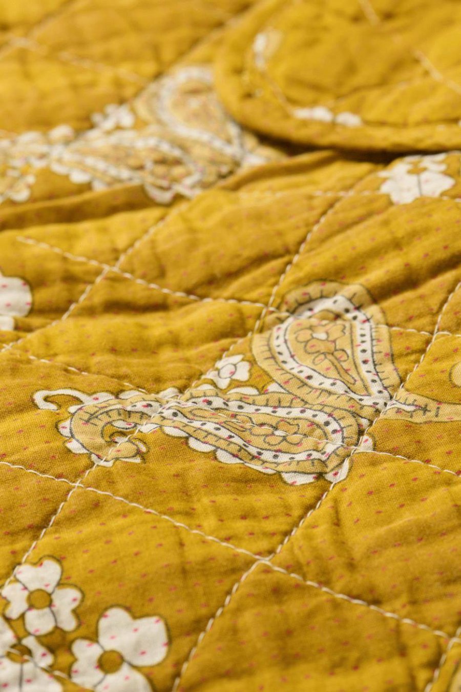 Ib Laursen Steppdecke 130x180 cm, Mustard