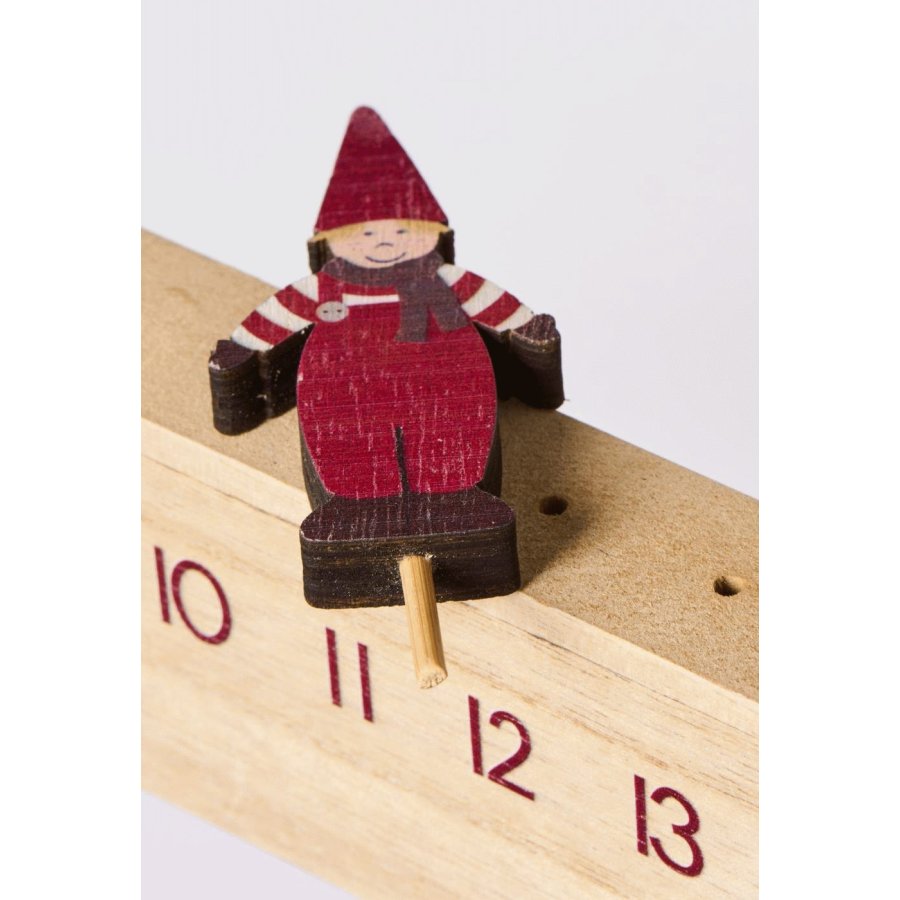 Ib Laursen Adventskalender 50cm, Gehender Weihnachtsmann
