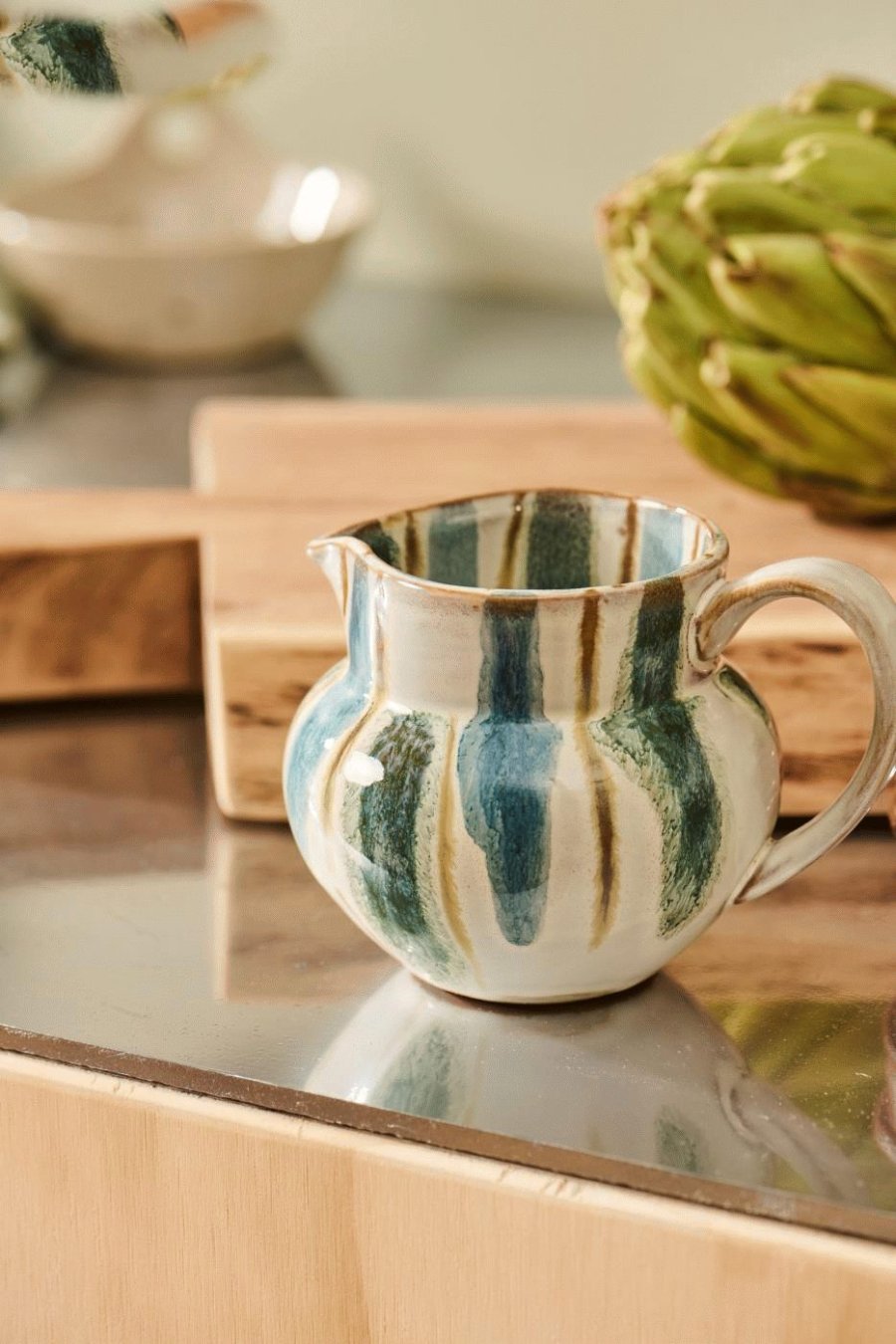 Ib Laursen Kalmar Kanne 200 ml, Wei/Staubblau