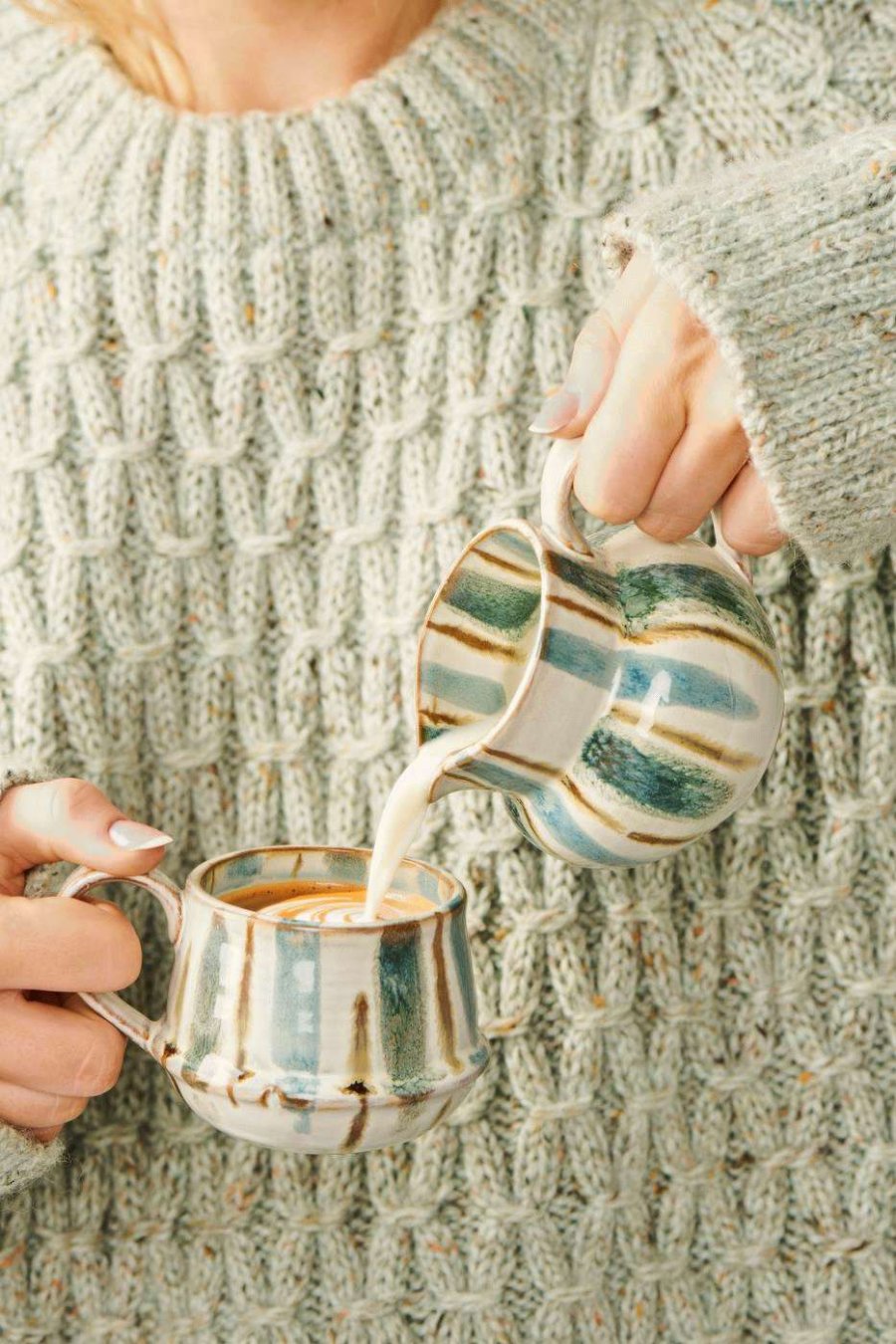 Ib Laursen Kalmar Kanne 200 ml, Wei/Staubblau