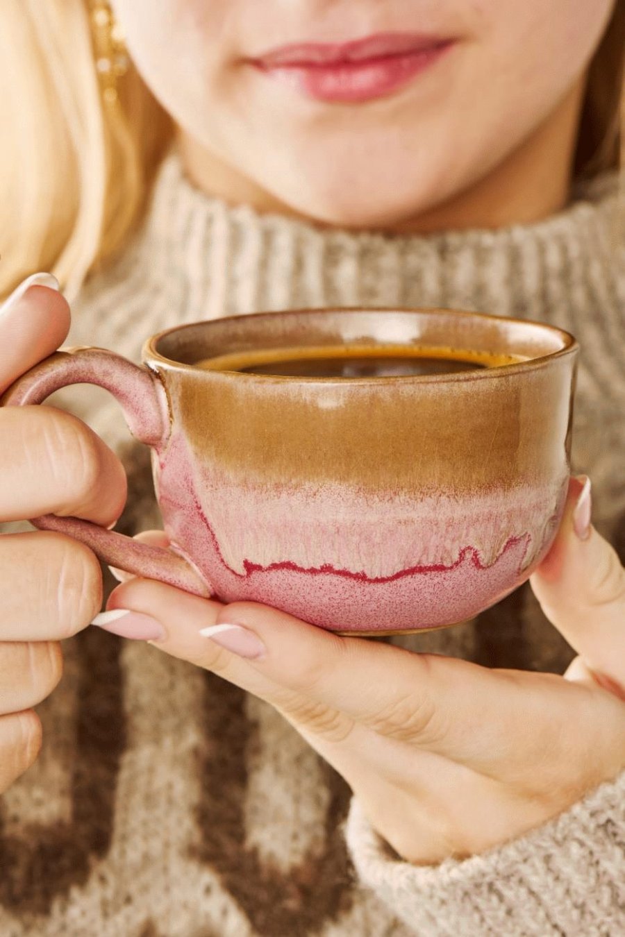 Ib Laursen Trosa Becher 14 cl, Hellbraun/Rosa