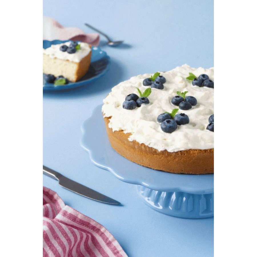 Ib Laursen Mynte Fad p� Fod �29 cm, Blue Bell