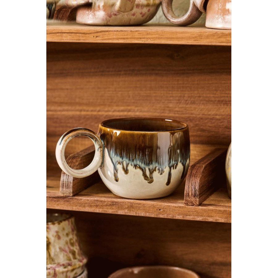 Ib Laursen Vallvik Becher 12 cl, Erdfarben/Blau