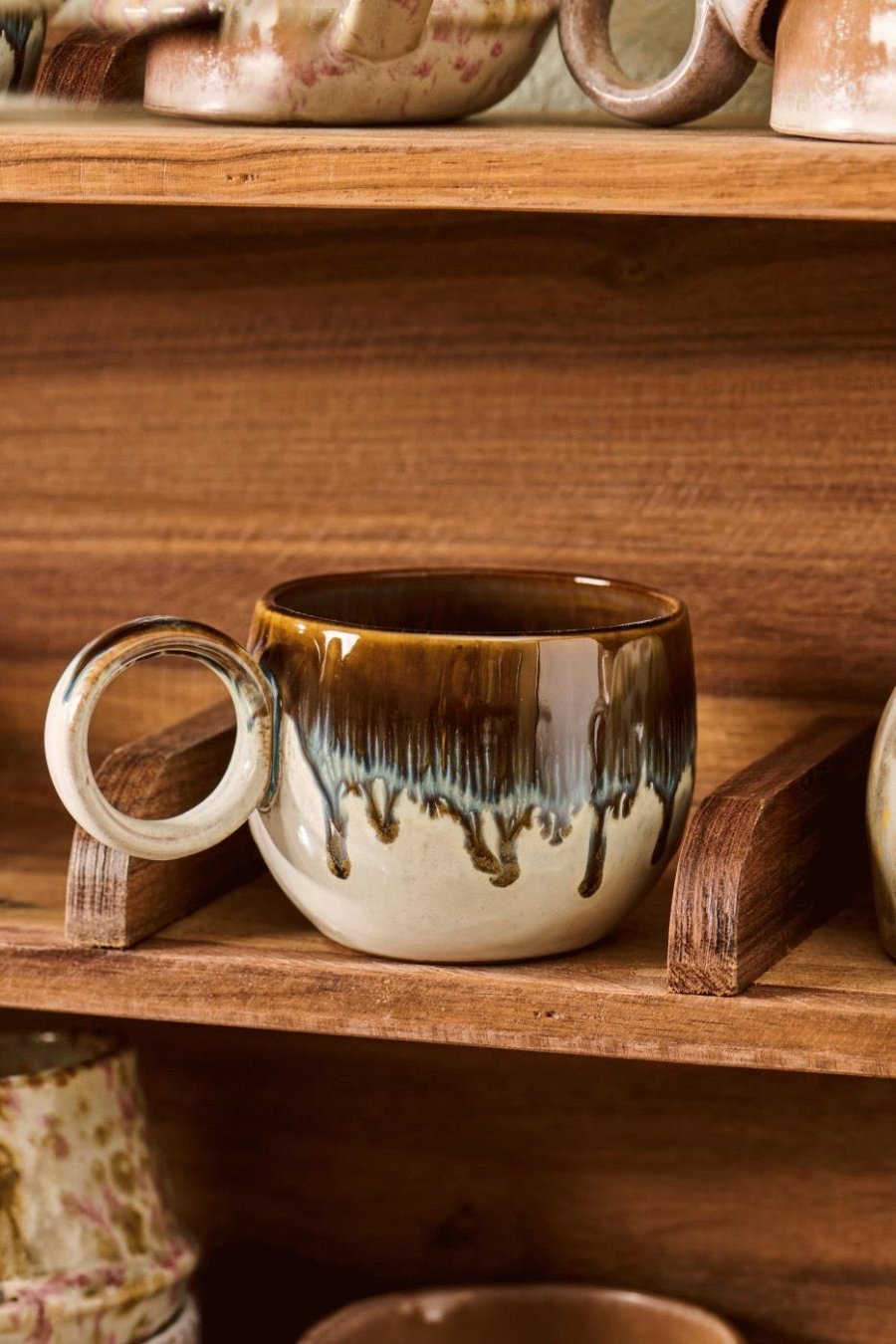 Ib Laursen Vallvik Becher 12 cl, Erdfarben/Blau