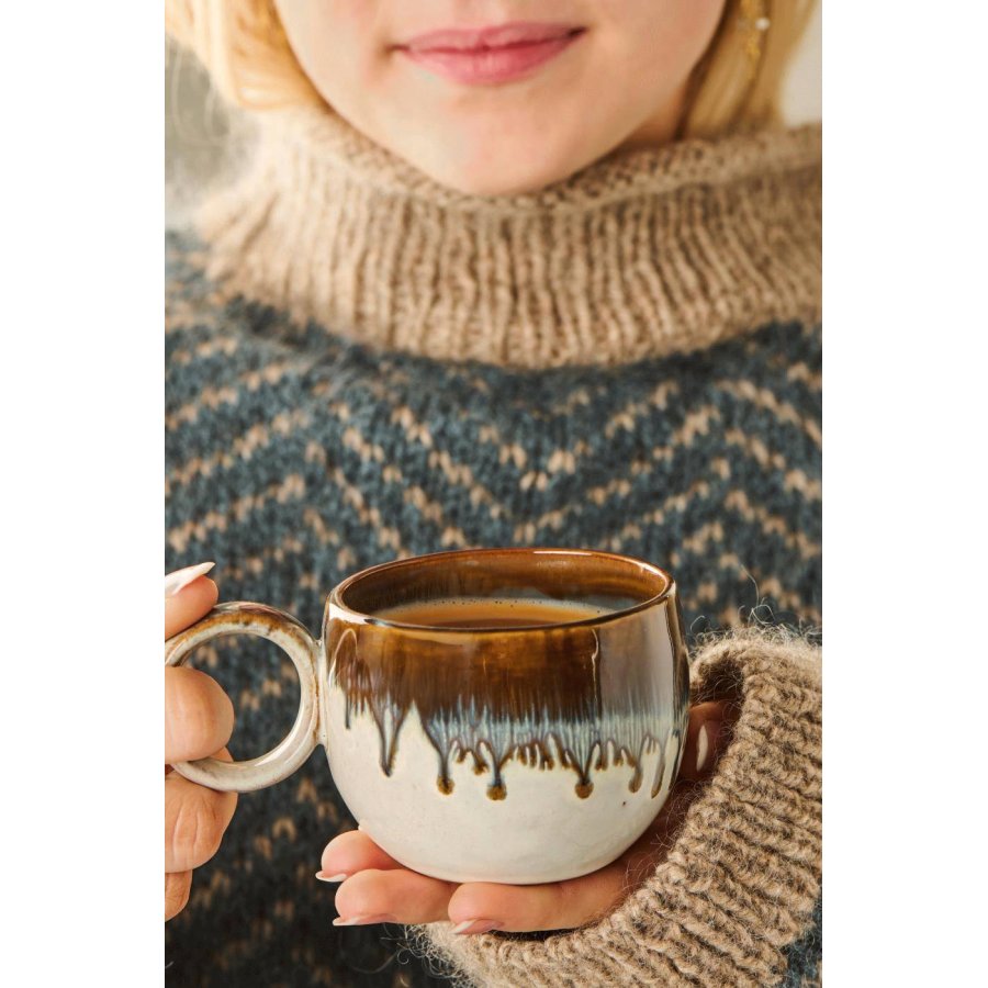 Ib Laursen Vallvik Becher 12 cl, Erdfarben/Blau