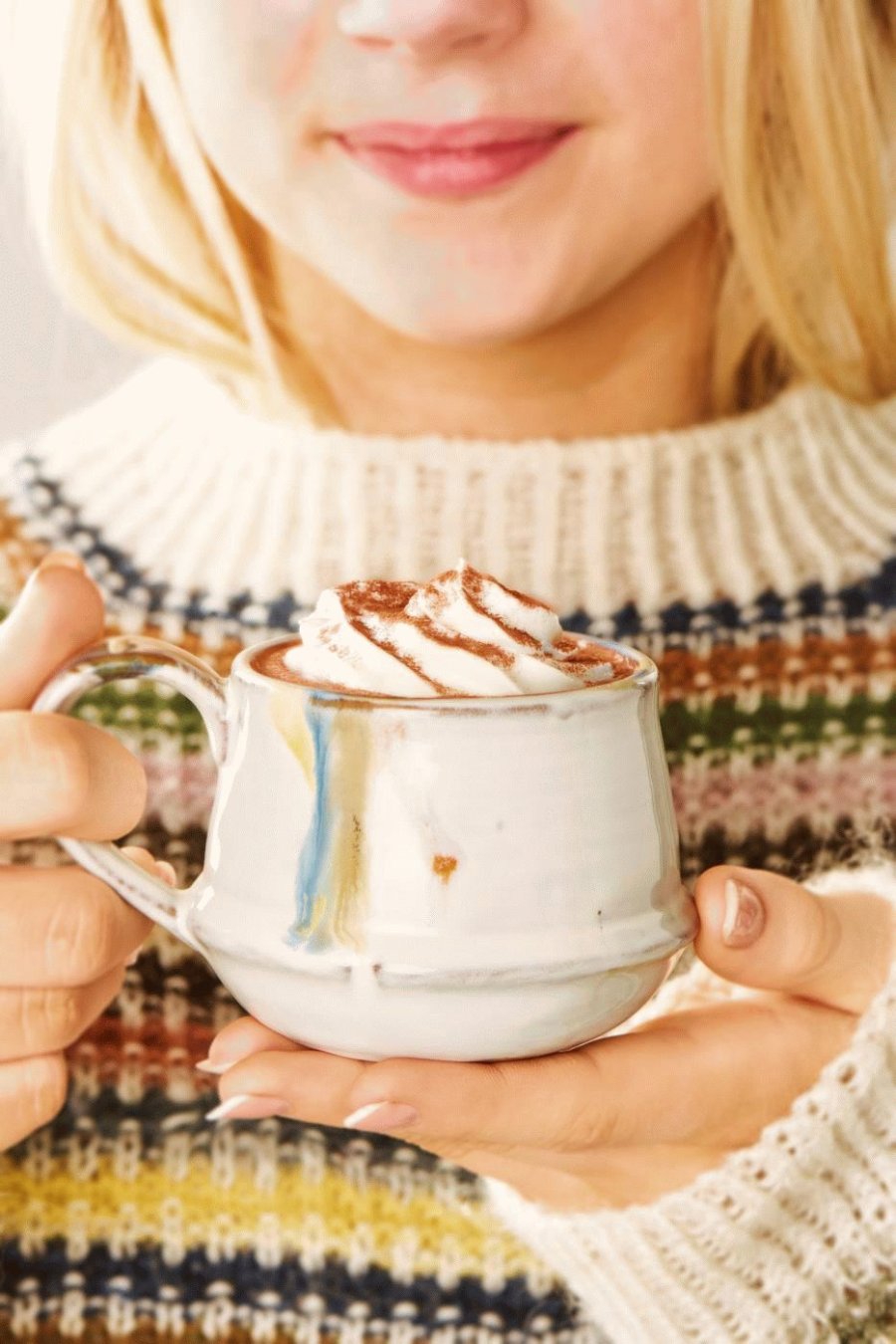 Ib Laursen Kalmar Becher 19 cl, Wei/Blau