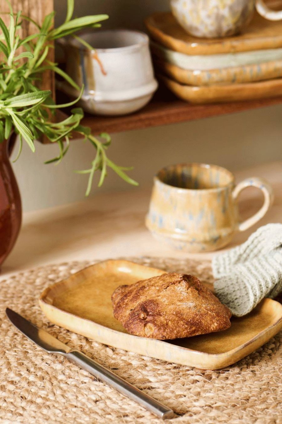 Ib Laursen Tablett 12,3x20,3 cm, Mustard