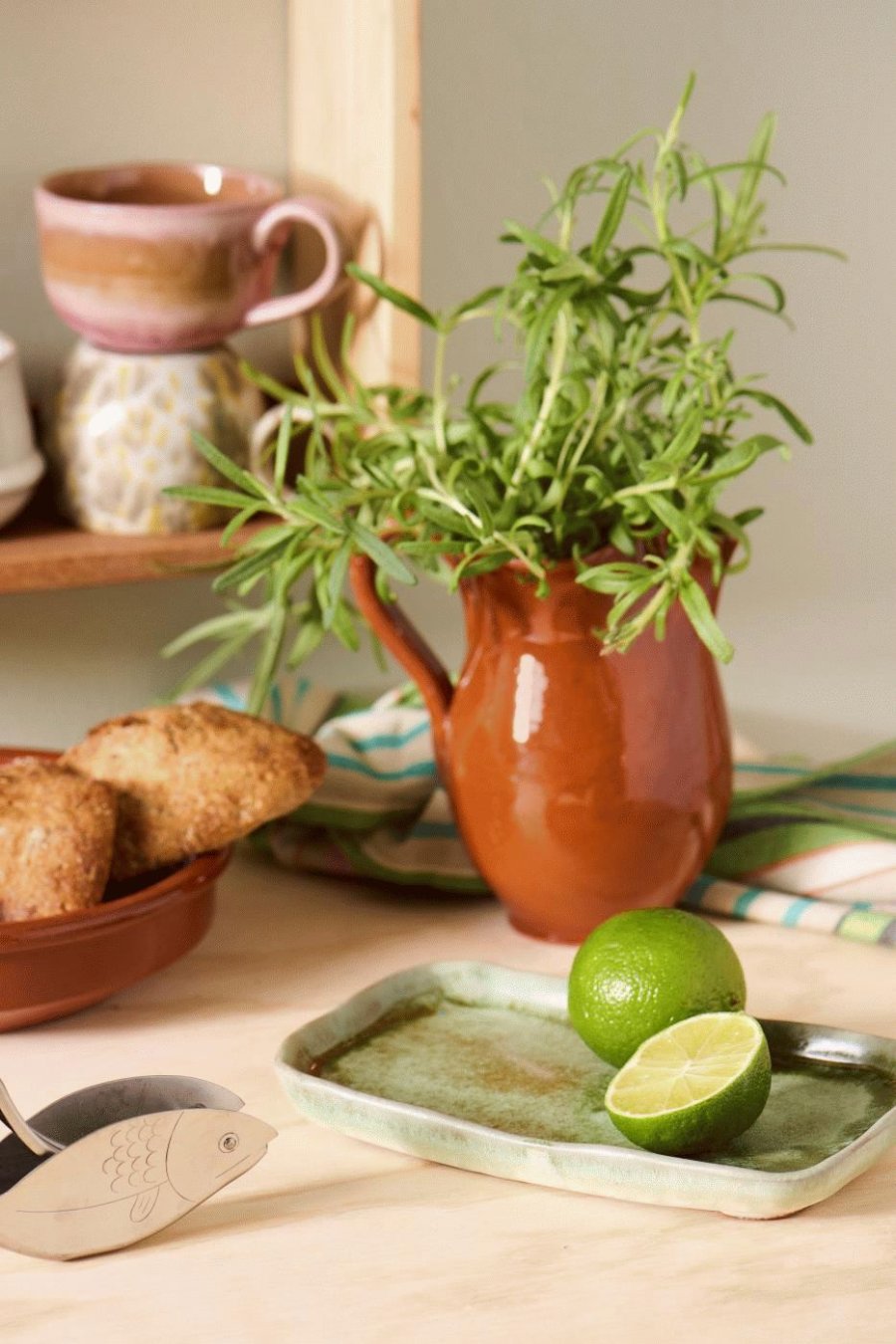 Ib Laursen Tablett 12,3x20,3 cm, Moosgrn