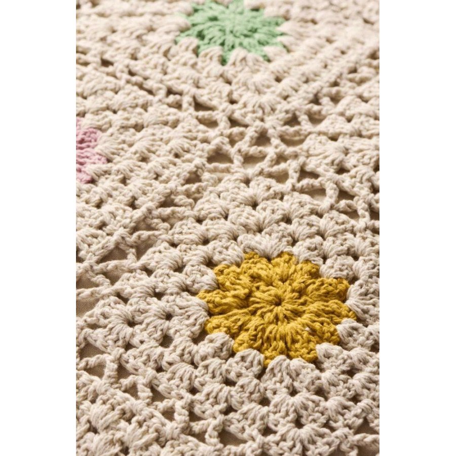 Ib Laursen Geh�kelte Kissenbezug 50x50 cm, Natur/Mehr