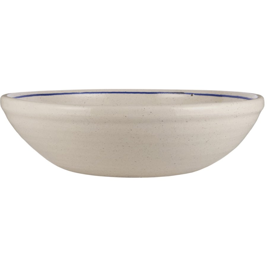 Ib Laursen Avignon Dekoschale 41 cm, Weiß/Blau