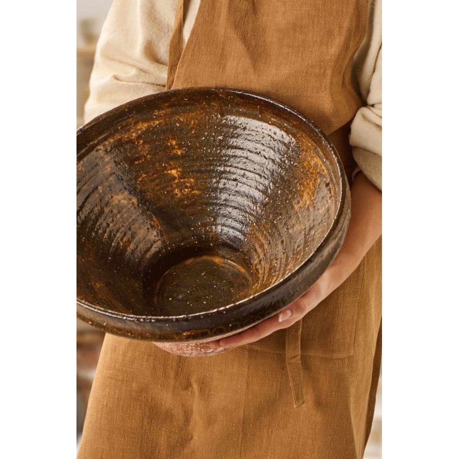 Ib Laursen Avignon Dekoschale 42 cm, Wei/Blau