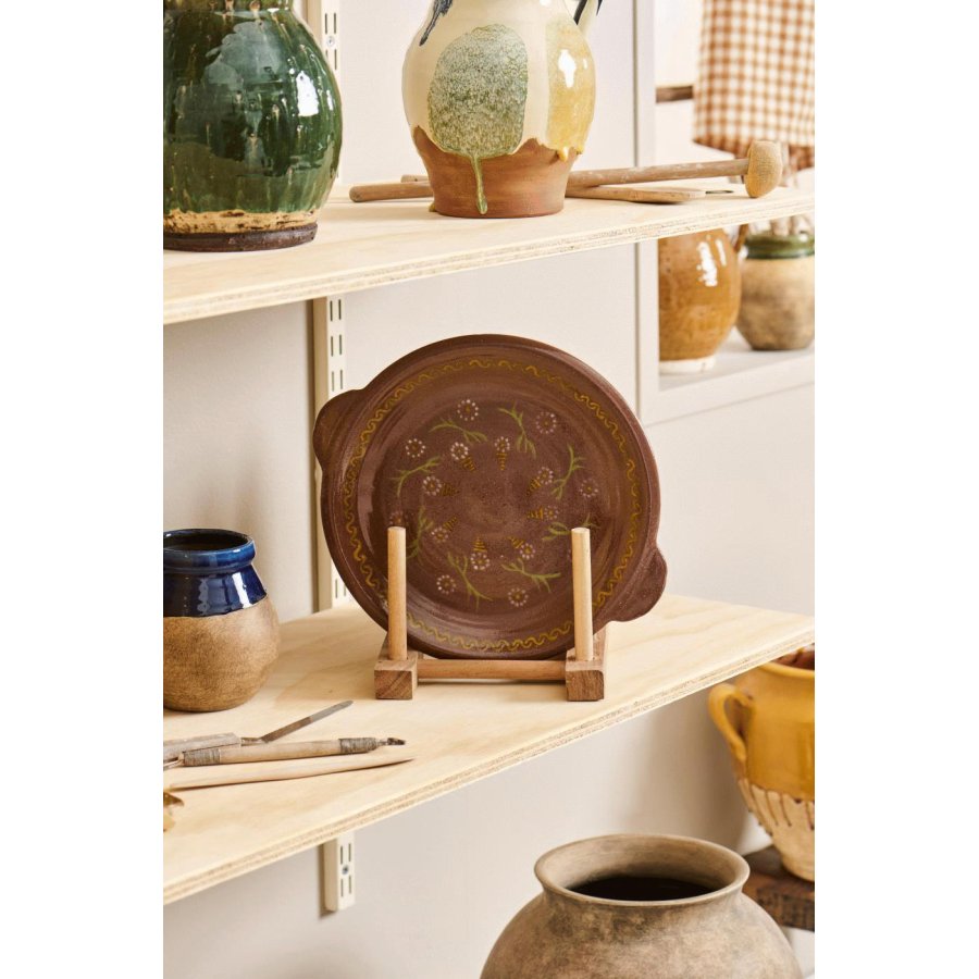 Ib Laursen Avignon Dekoschale 30,5 cm, Braun/Gelb