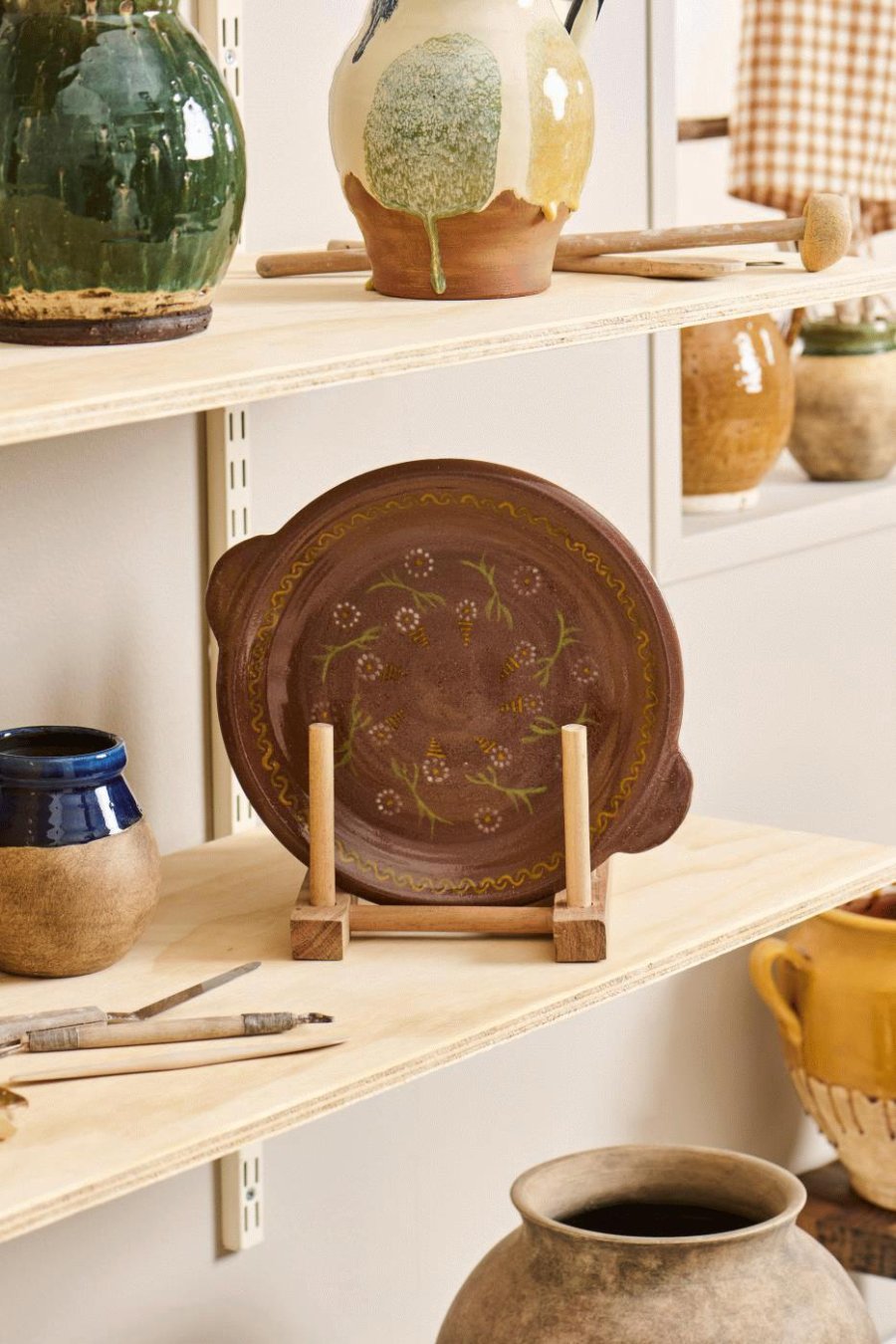 Ib Laursen Avignon Dekoschale 30,5 cm, Braun/Gelb