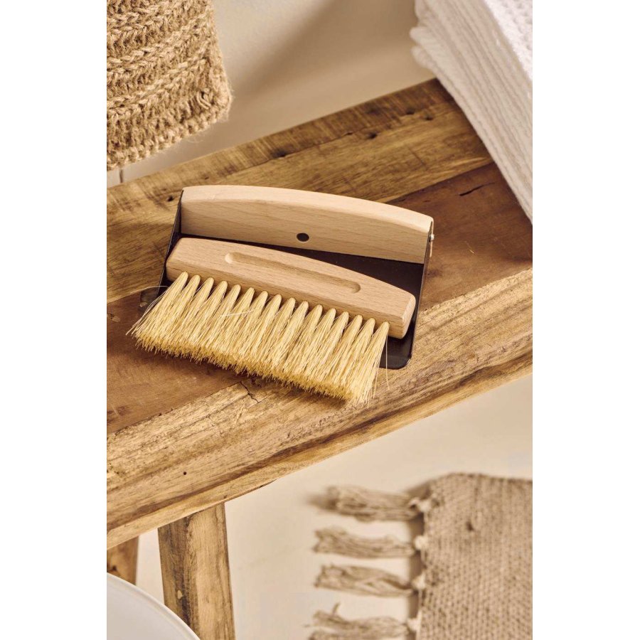 Ib Laursen Mini-Kehrschaufel und Besen 15 cm, 4 Cm